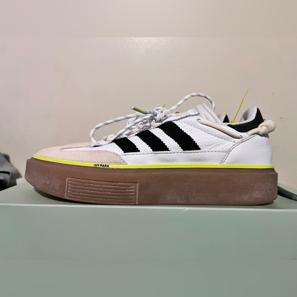 2020 Women Adidas Super Sleek 72 Beyonce Ivy Park White Black Used Size 9 DS Rar